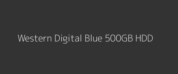 Western Digital Blue 500GB HDD